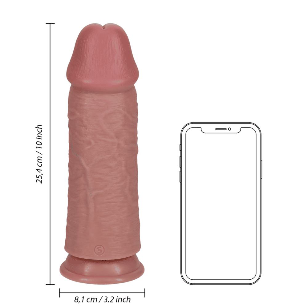 RealRock Extra Thick dildo 25,4 cm - tělové - Image 3