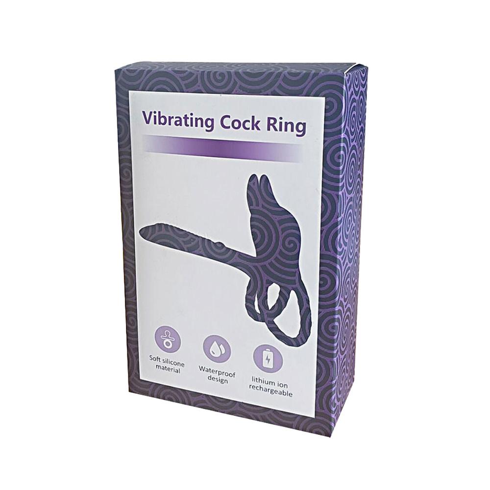 BASIC X Coby párový vibrátor rozšiřující penis černý