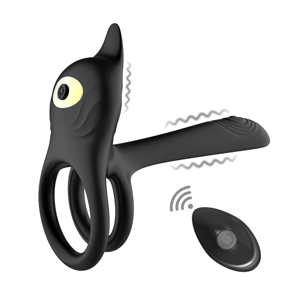 BASIC X Daji párový vibrátor rozšiřující penis černý