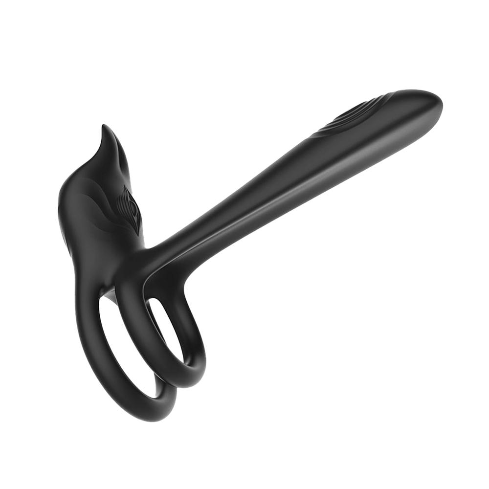 BASIC X Daji párový vibrátor rozšiřující penis černý