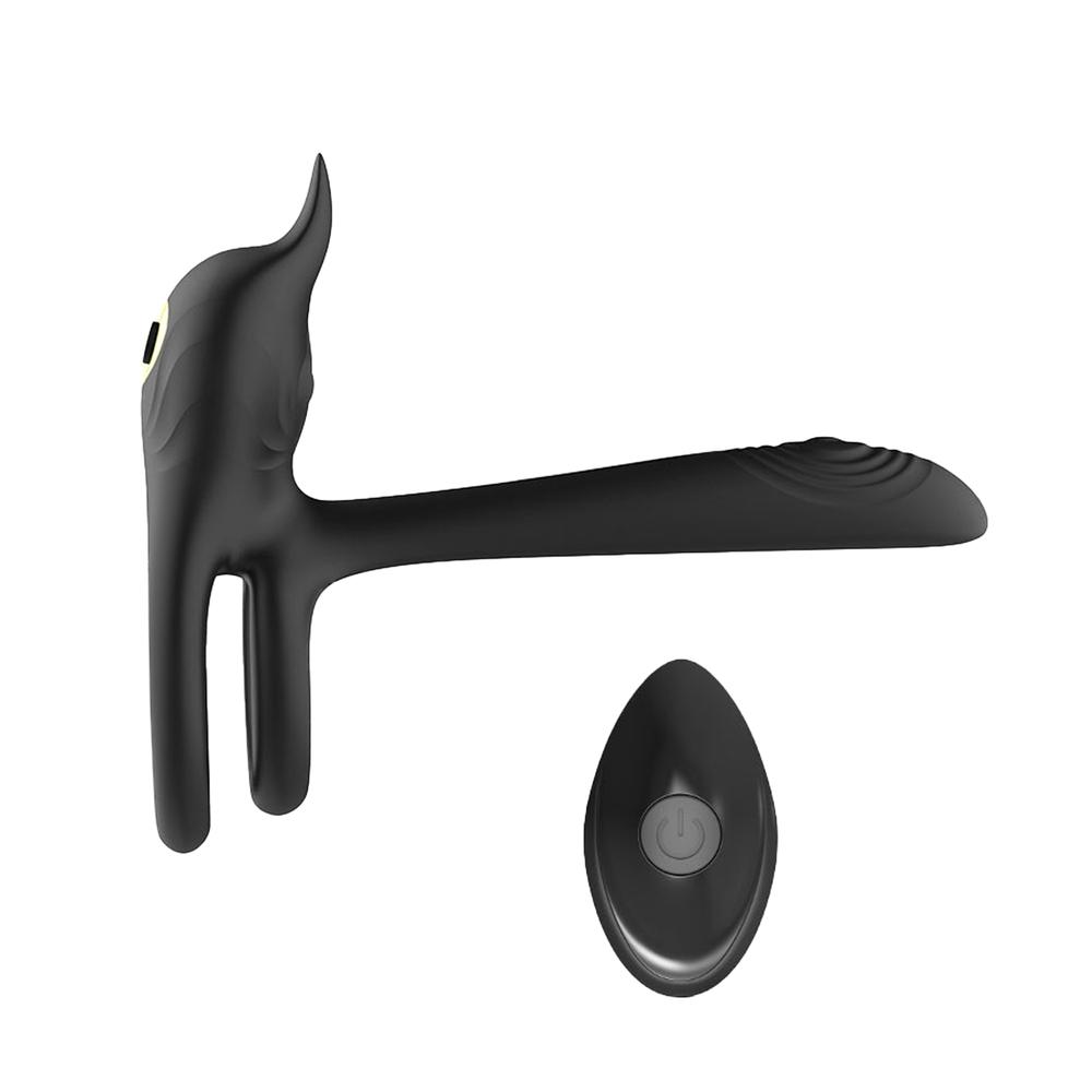 BASIC X Daji párový vibrátor rozšiřující penis černý