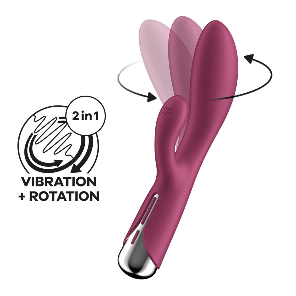 Satisfyer Spinning Rabbit 1vibrátor - vínový