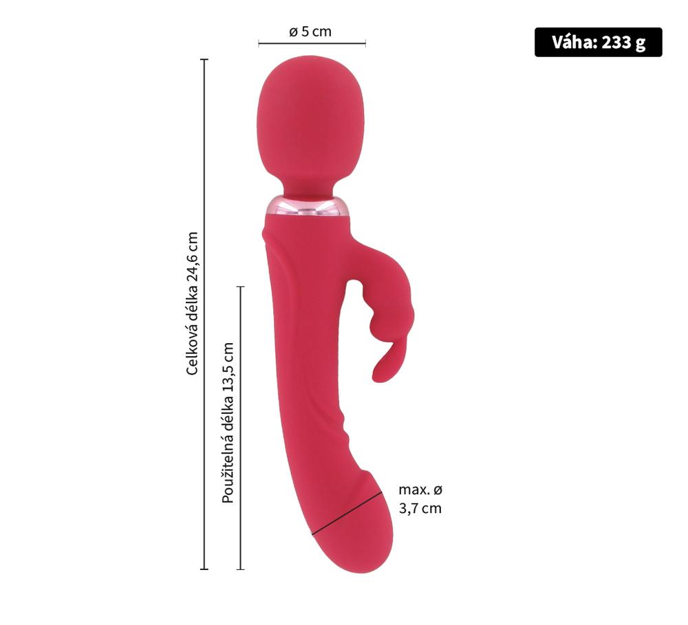 Basic X Peter oboustranný rabbit vibrátor - Obrázek 3