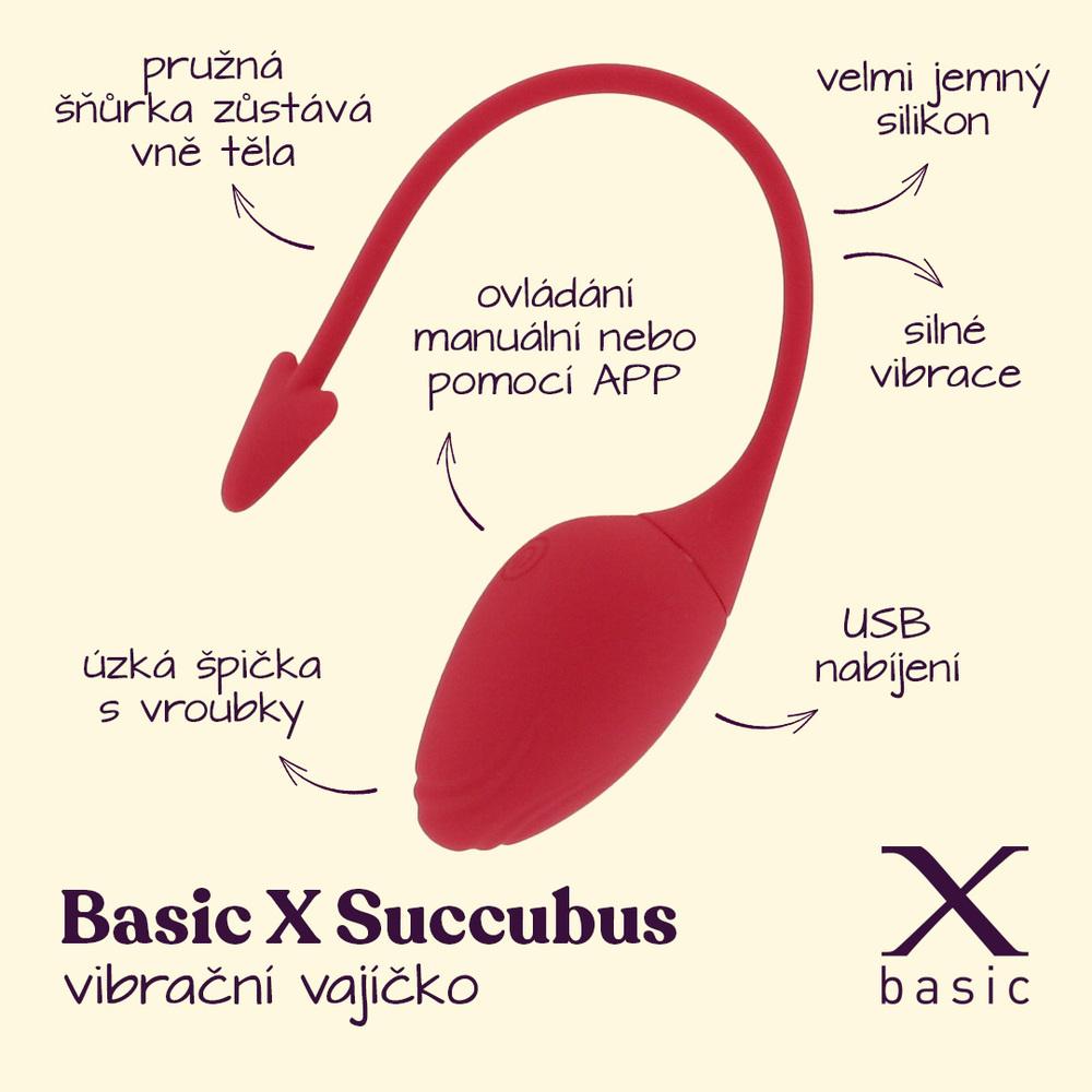 BASIC X Succubus vibrační vajíčko červené - Image 2