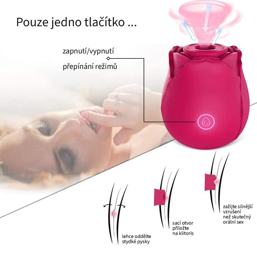 BASIC X Rose podtlakový stimulátor klitorisu - Obrázek 4