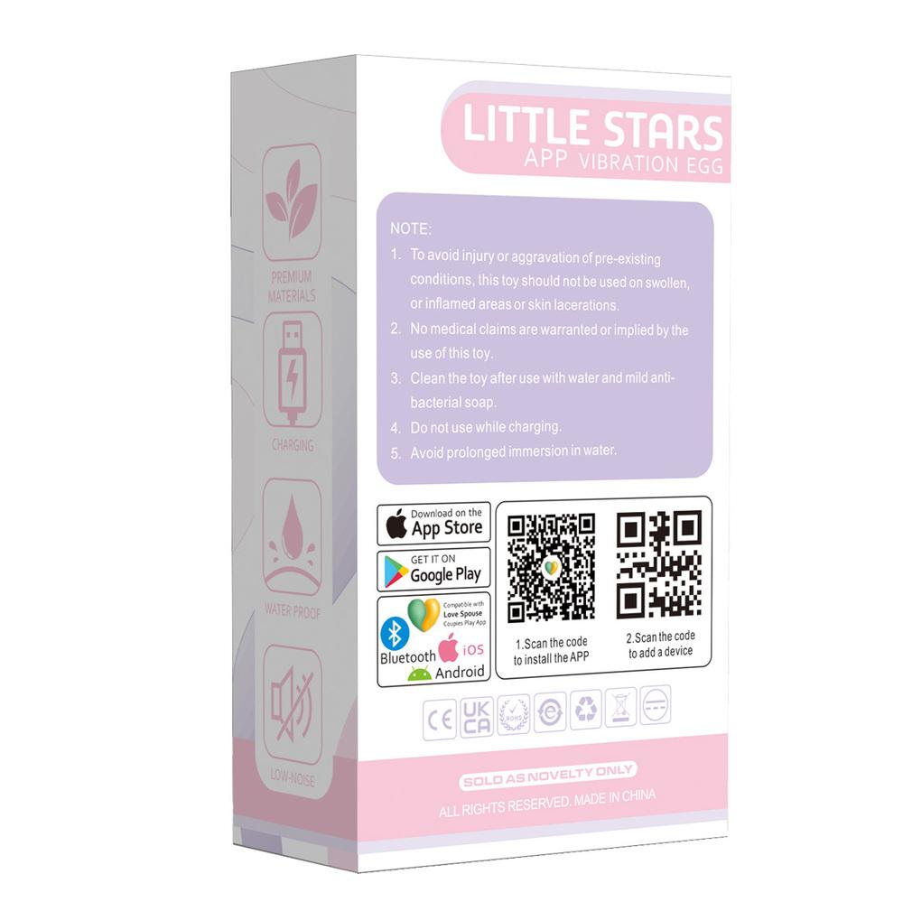 BASIC X Little Star vibrační vajíčko růžové