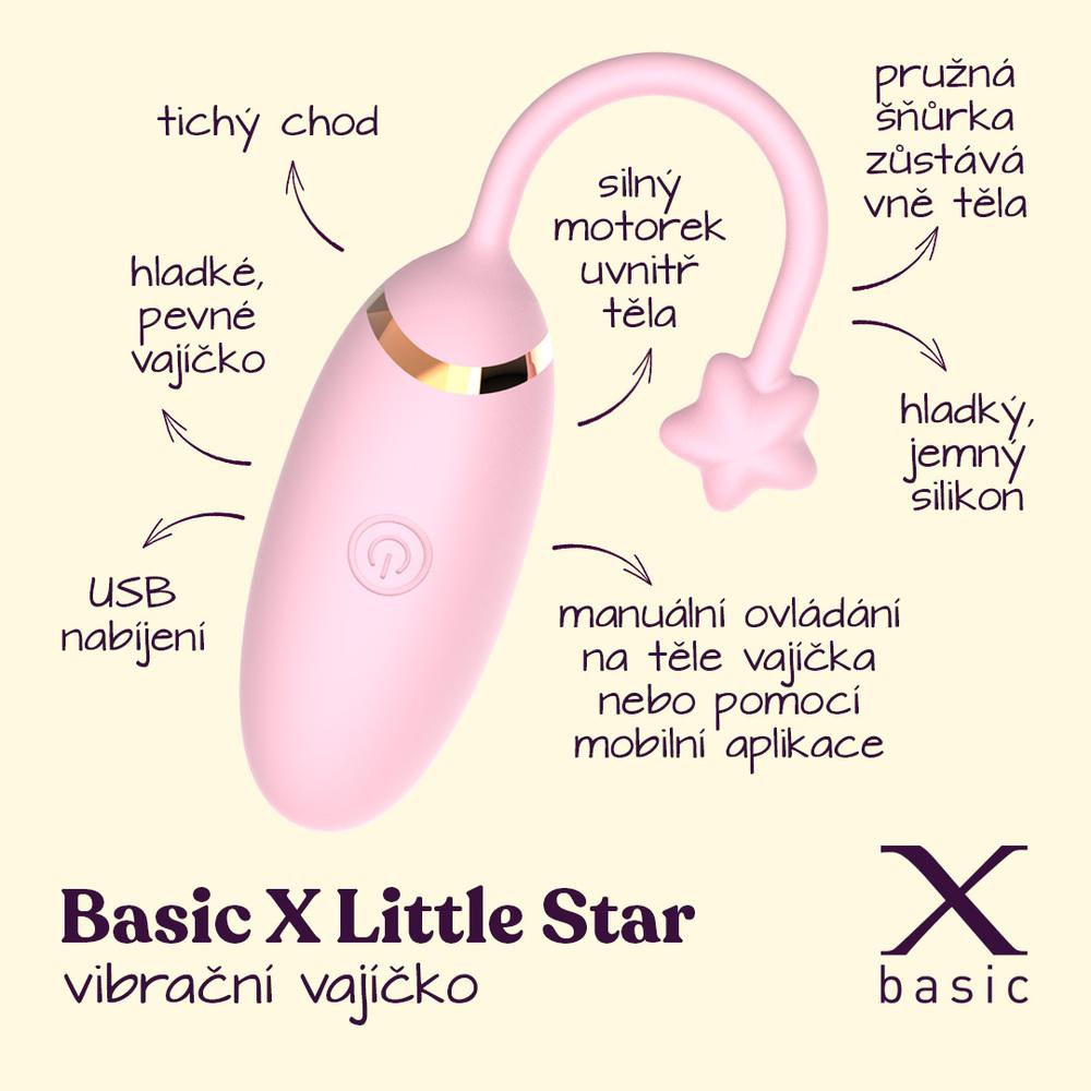 BASIC X Little Star vibrační vajíčko růžové