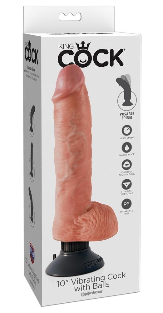King Cock Realistický vibrátor s přísavkou 25 cm - Image 5