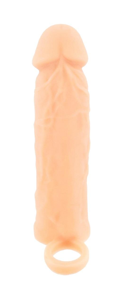 BASIC X Realistický zvětšující návlek na penis S – tělový