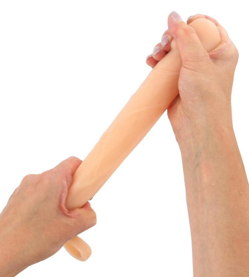 BASIC X Realistický zvětšující návlek na penis M – tělový