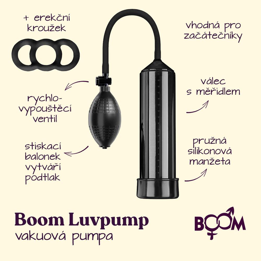 BOOM LuvPump vakuová pumpa Basic černá + erekční kroužek - Image 2
