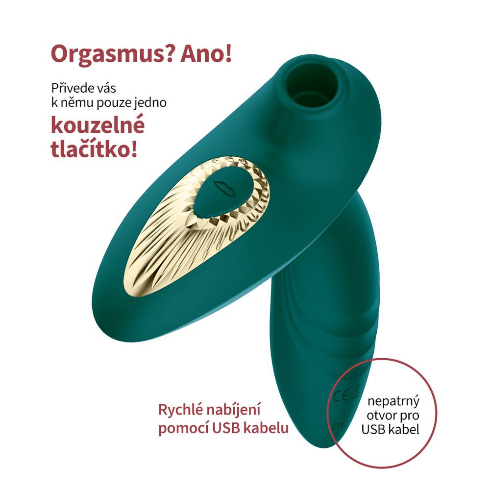 BASIC X Mesdames podtlakový stimulátor klitorisu zelený - Obrázek 4