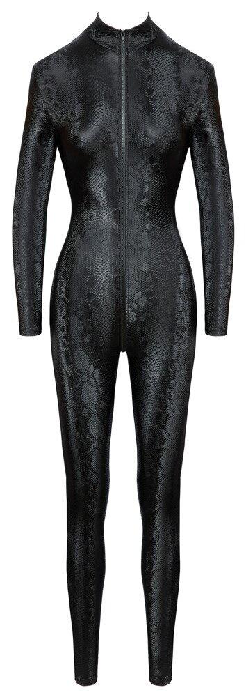 Cottelli Party Jumpsuit s hadím vzorem - černý: S - Image 7