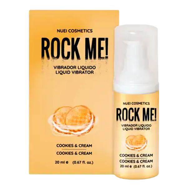 NUEI Rock me! tekutý vibrátor 20 ml - Cookies and Cream