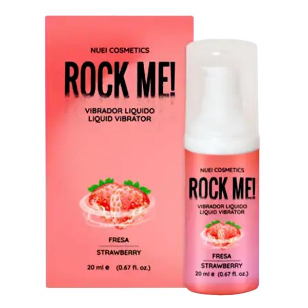NUEI Rock me! - Tekutý Vibrátor 20 ml - Jahoda