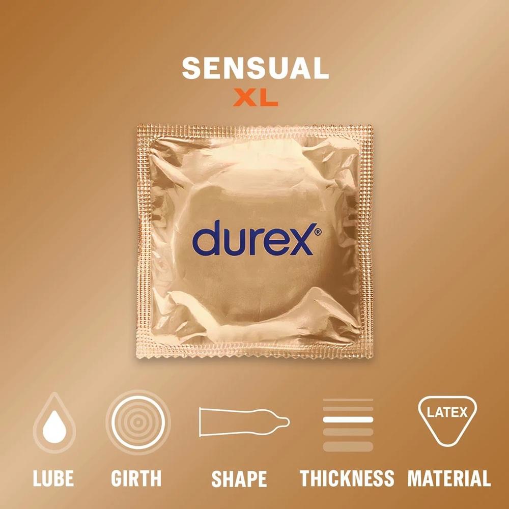 Durex kondomy Sensual XL 3 ks - Obrázek 4
