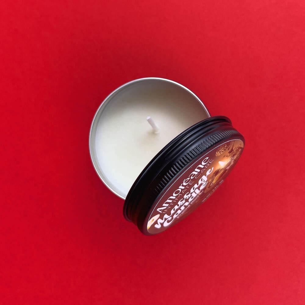 Amoréane masážní svíčka Praliné Rocher 30 ml - Image 3