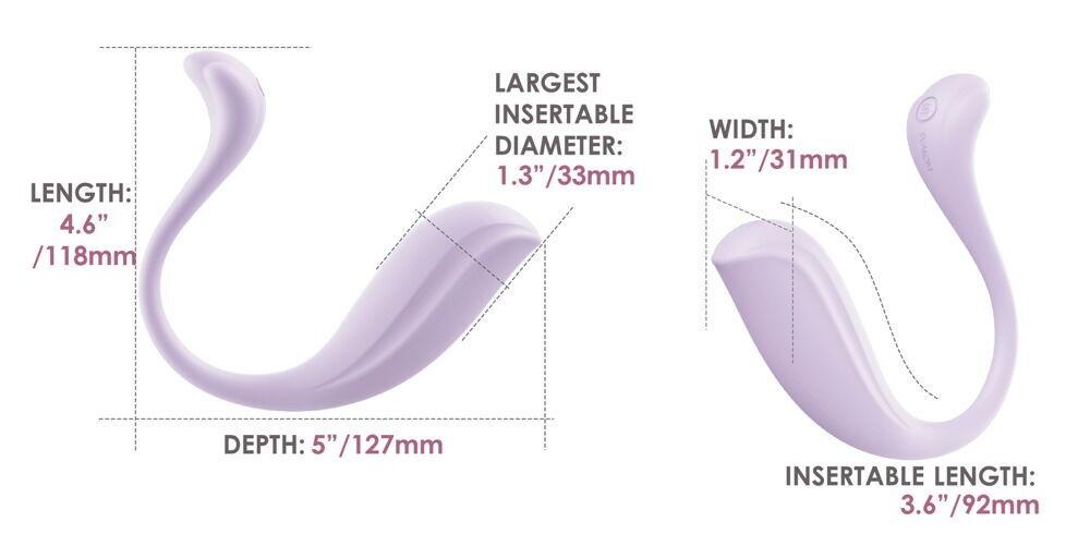 Svakom Phoenix Neo 2 vibrační vajíčko – fialové