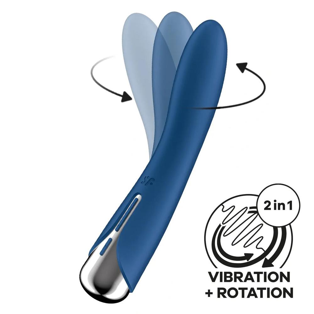 Satisfyer Spinning Vibe 1 vibrátor - modrý