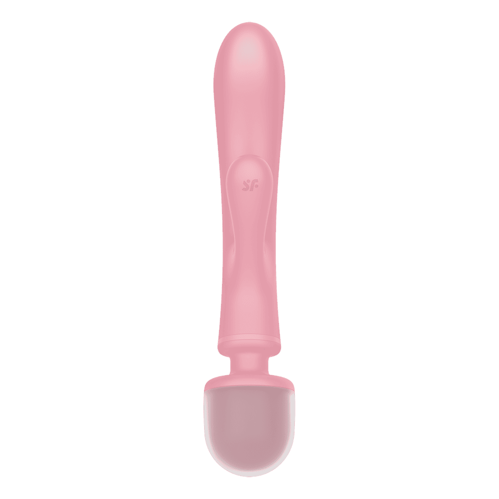 Satisfyer Triple Lover oboustranný vibrátor – růžový