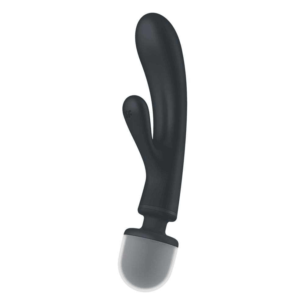 Satisfyer Triple Lover oboustranný vibrátor - šedý - Image 6