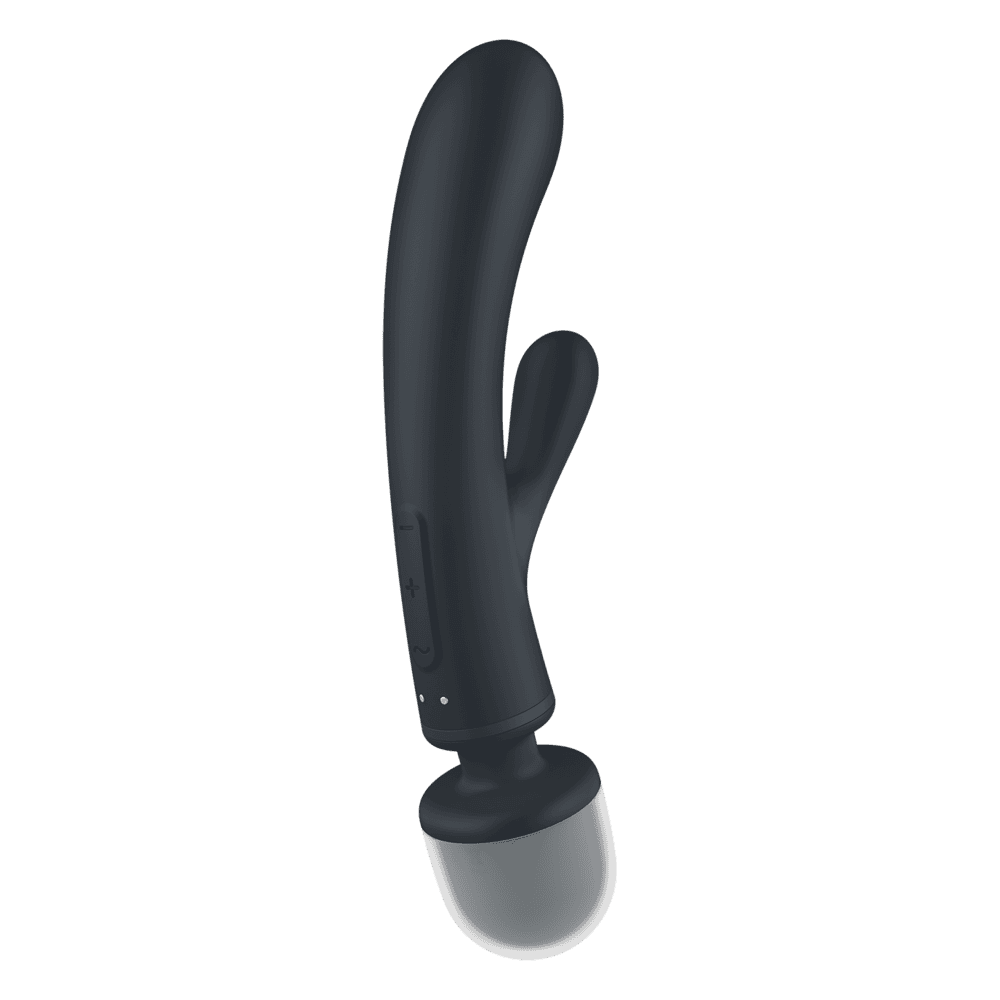 Satisfyer Triple Lover oboustranný vibrátor - šedý - Image 3