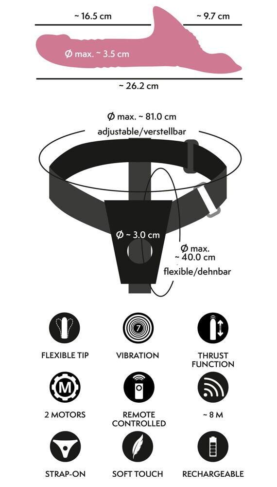 You2toys Strap-On Set s vibrátorem