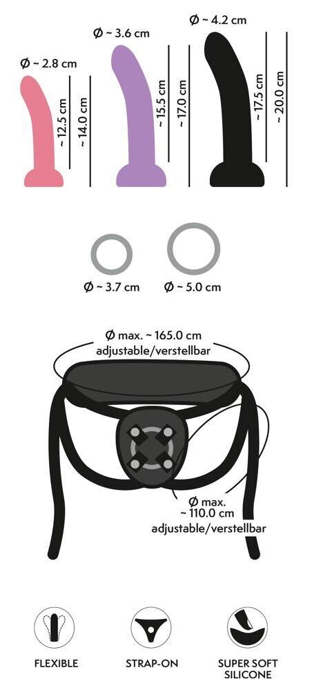 You2toys Strap-On Set 3 dilda