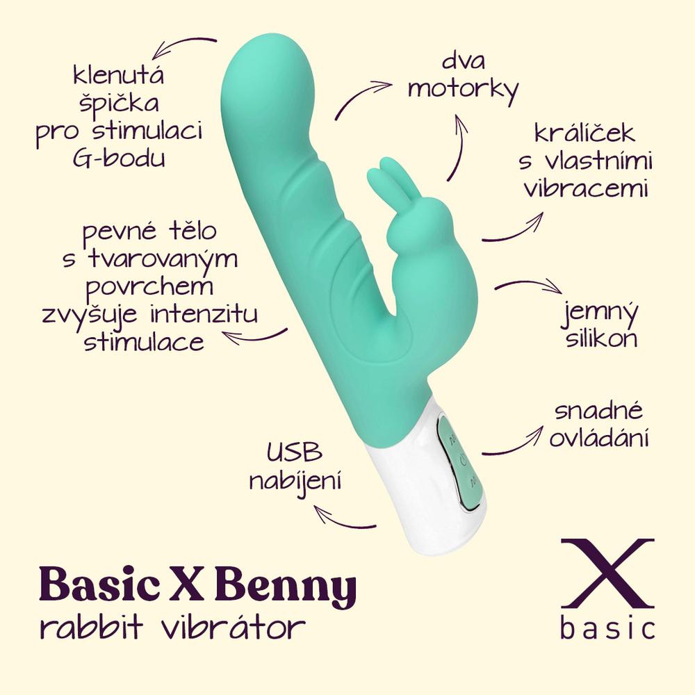 BASIC X Benny rabbit vibrátor - Obrázek 2