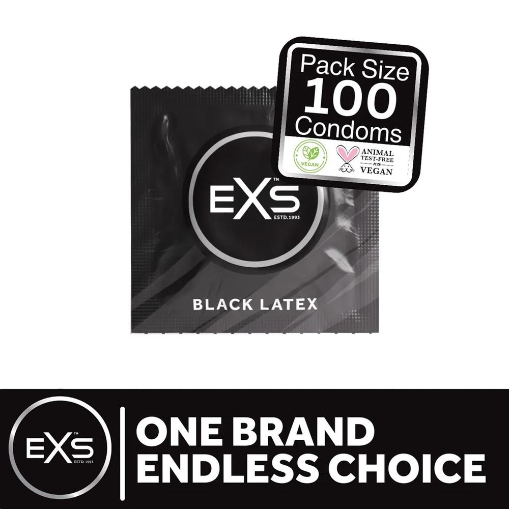 EXS Black Latex kondomy 100 ks - Image 3