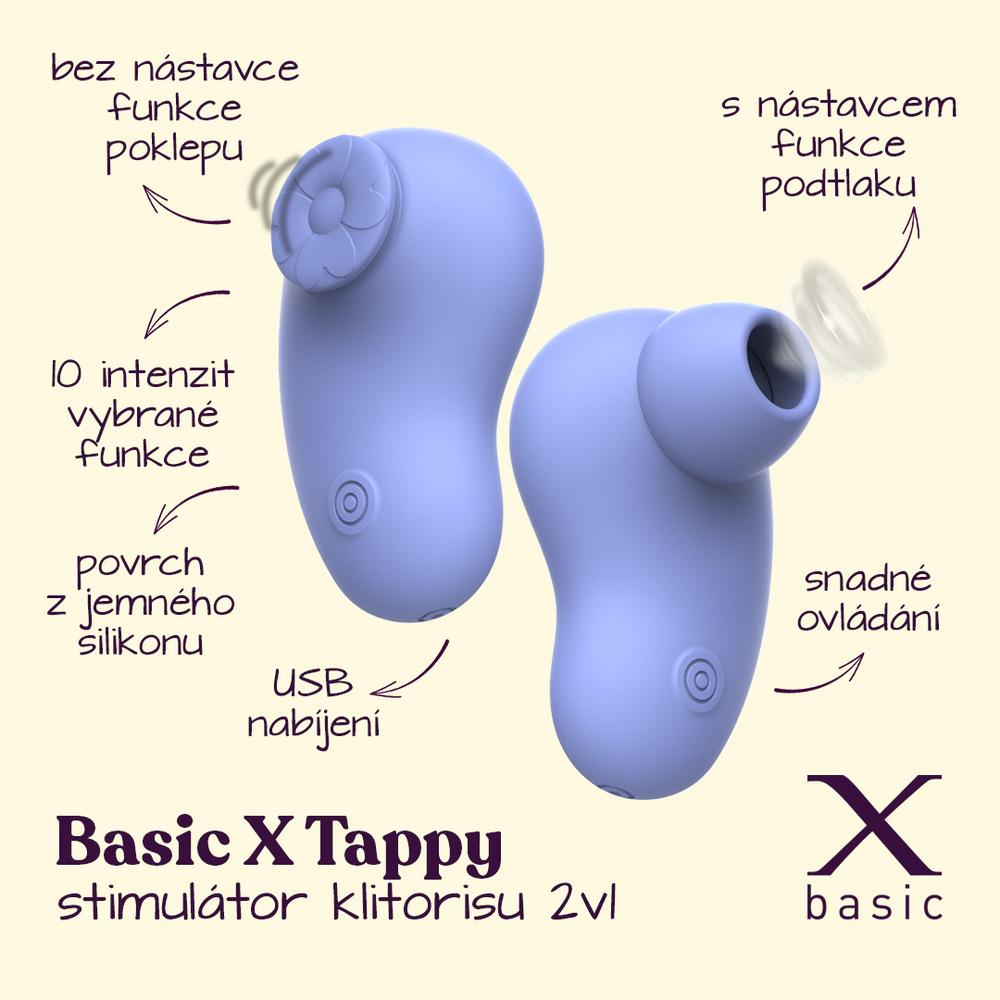 BASIC X Tappy podtlakový stimulátor klitorisu 2in1 - Obrázek 2