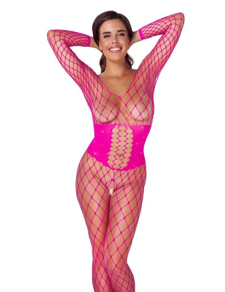 Fantasy by Cottelli Síťovaný bodystocking