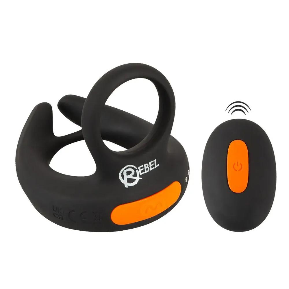 REBEL RC Stimulátor varlat s erekčním kroužkem