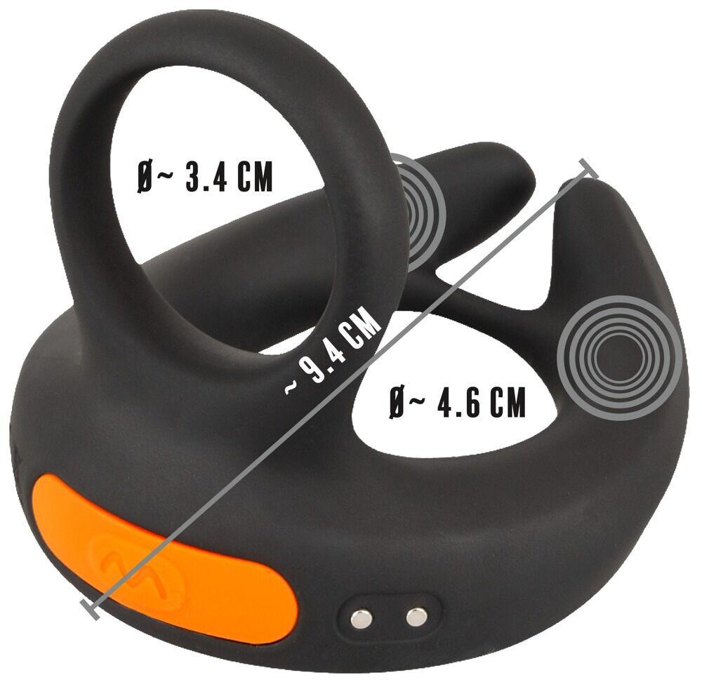 REBEL RC Stimulátor varlat s erekčním kroužkem