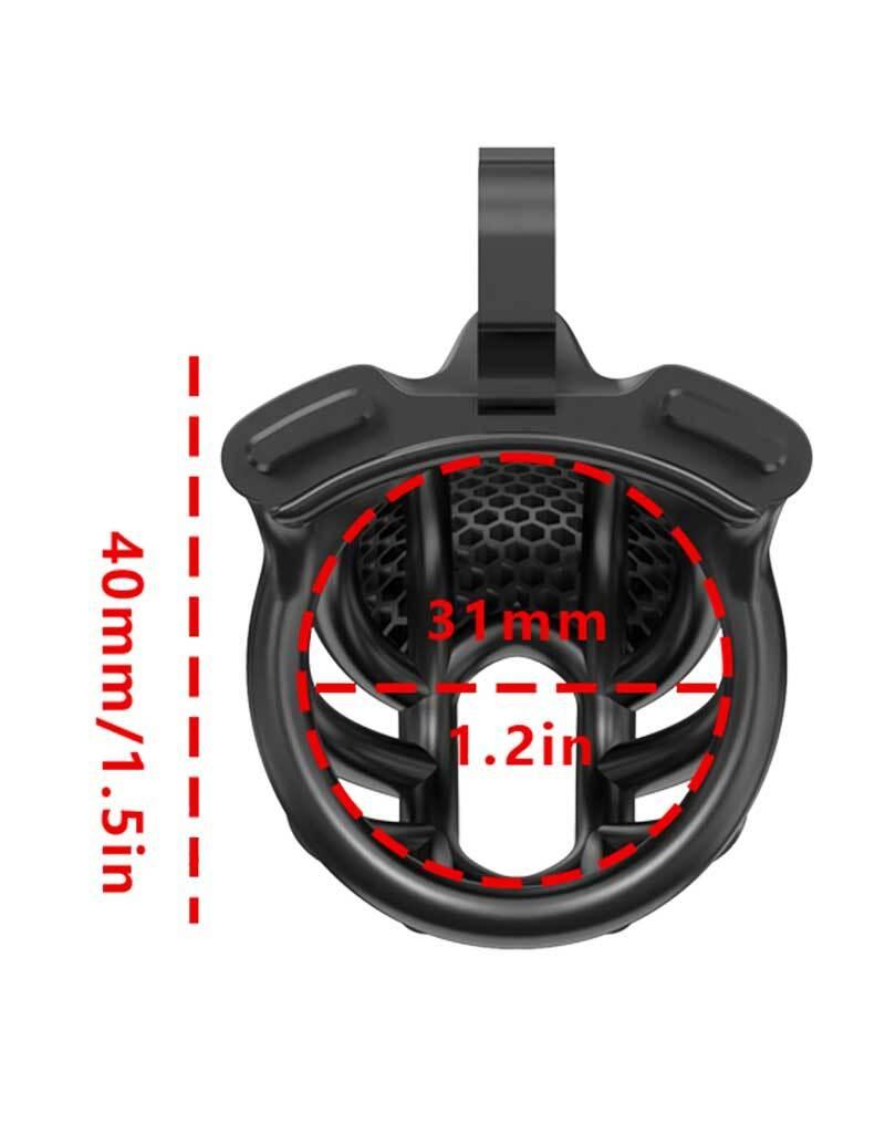 P-CAGE PC06 Klec na penis XS – černá