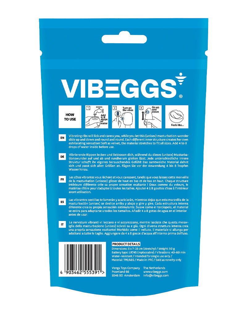 VIBEGGS Candy Curves vibrační masturbátor