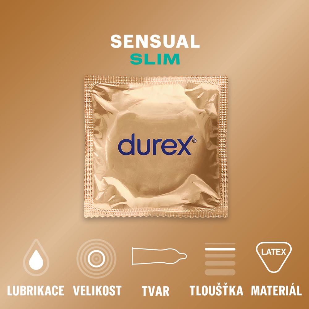DUREX kondomy Sensual Slim 10 ks - Image 2