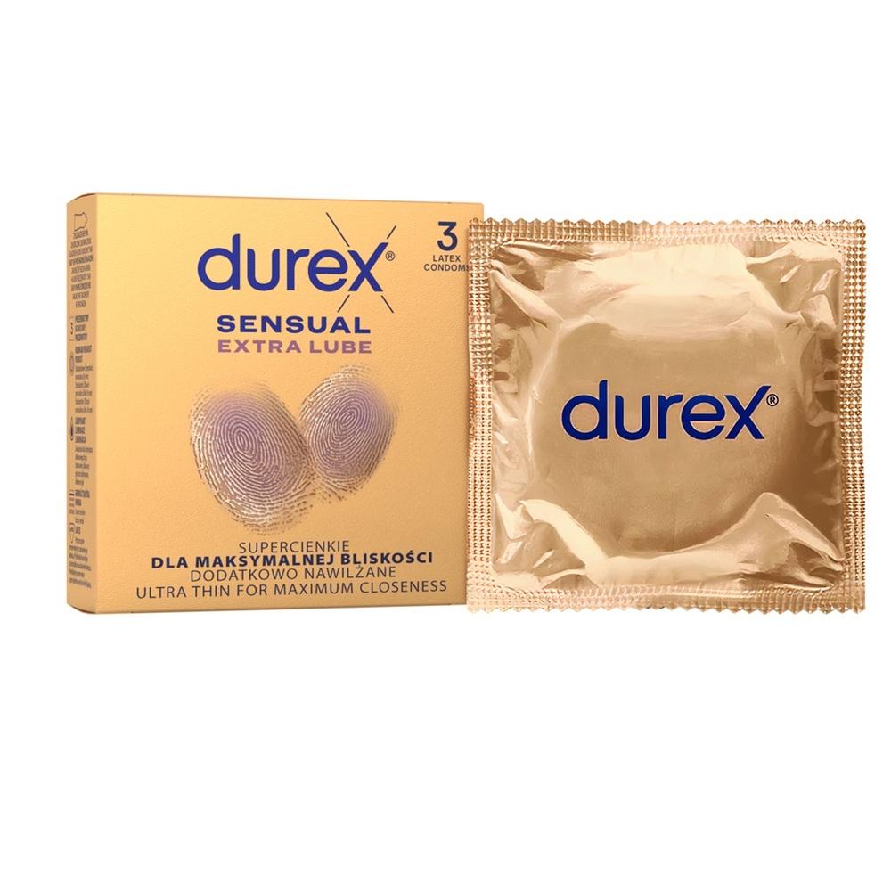 DUREX kondomy Sensual Extra Lube 3 ks