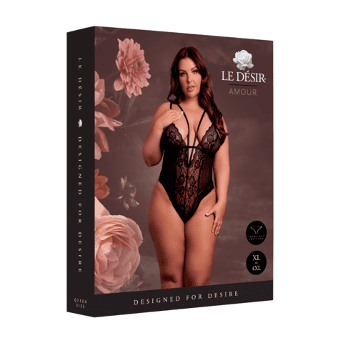 Le Désir Plus Size Body - černé - Image 6