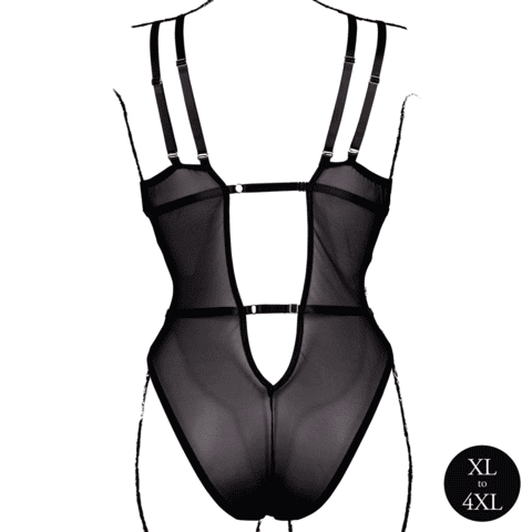 Le Désir Plus Size Body - černé - Image 5