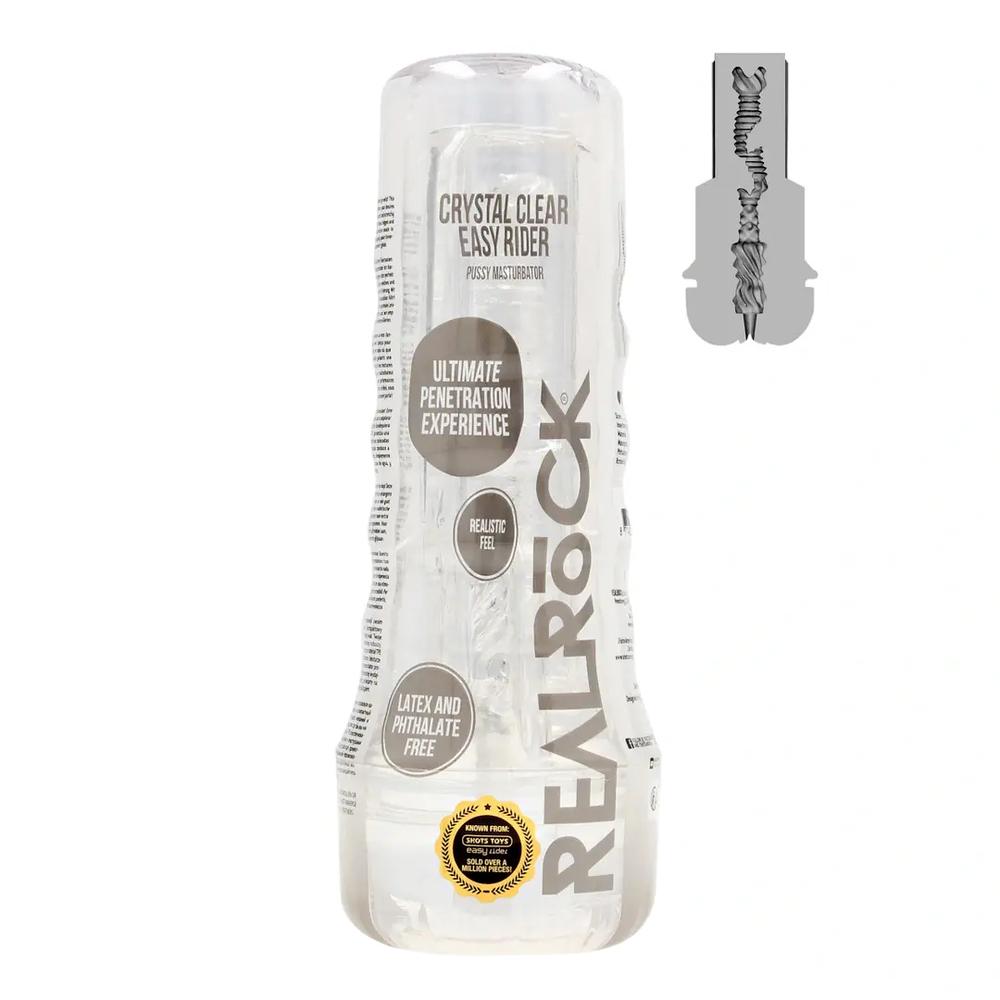 RealRock Easy Rider Pussy masturbátor - transparentní