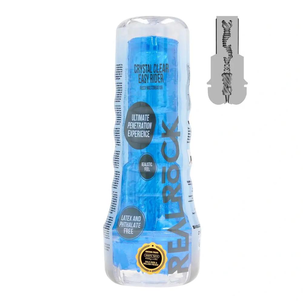 RealRock Easy Rider Pussy masturbátor - modrý