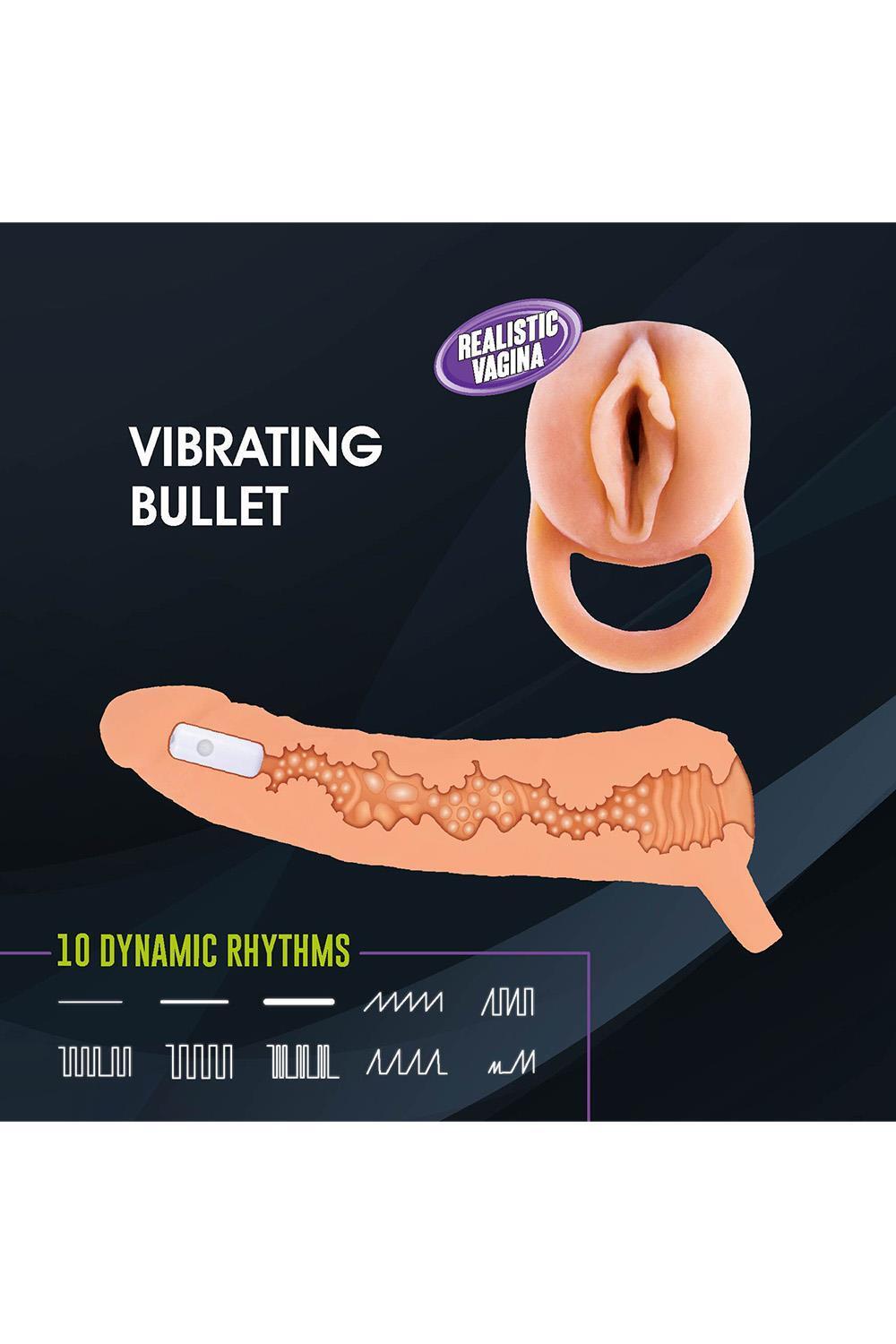 NMC Extendor 2v1 vibrační návlek na penis a masturbátor 23 cm - Image 3