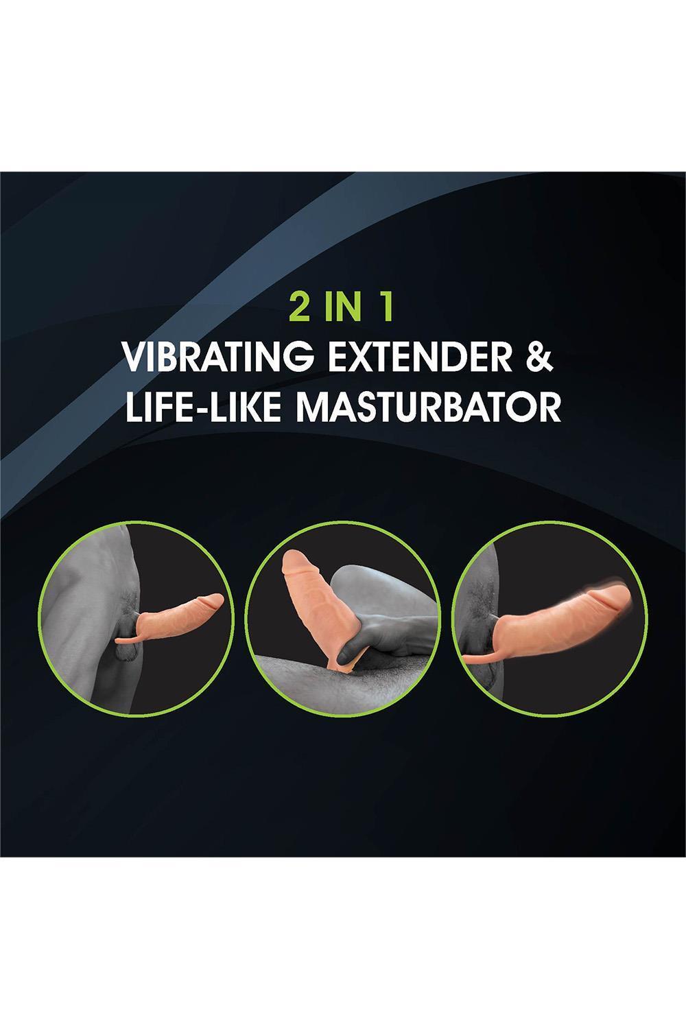 NMC Extendor 2v1 vibrační návlek na penis a masturbátor 23 cm - Image 5