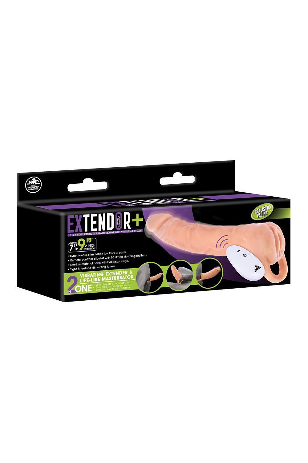 NMC Extendor 2v1 vibrační návlek na penis a masturbátor 23 cm - Image 6