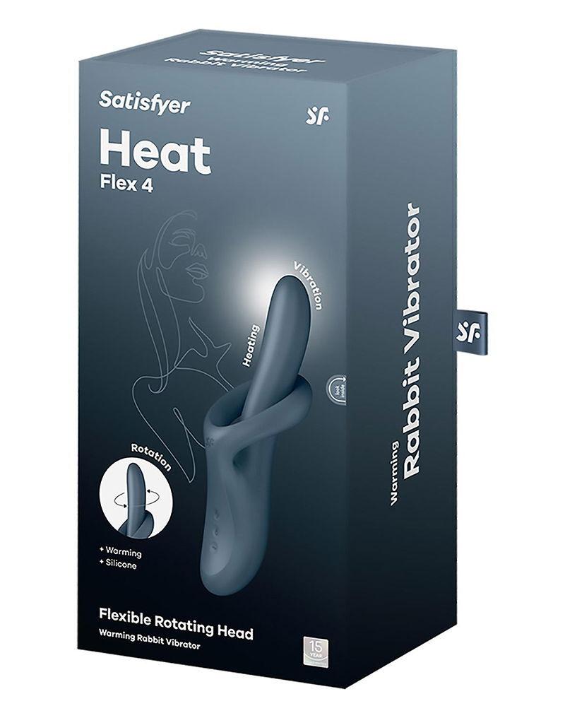 Satisfyer Heat Flex 4 rabbit vibrátor - šedý - Image 5