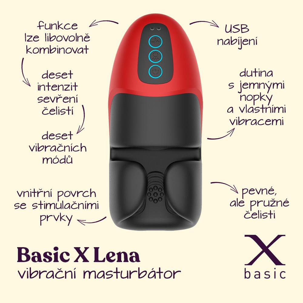 BASIC X Lena vibrační masturbátor - Image 2