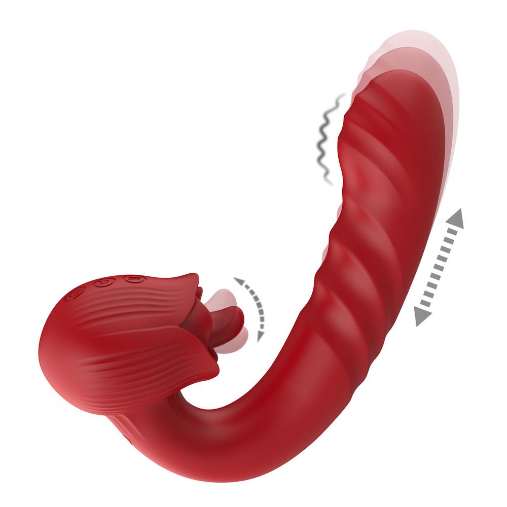 BASIC X Roses multifunkční vibrátor v elegantním designu