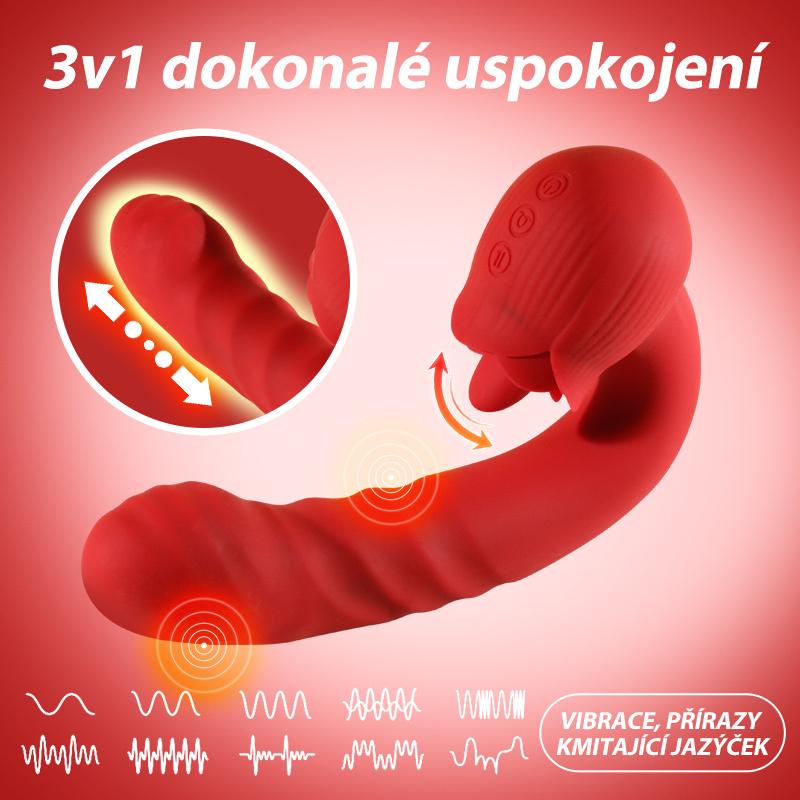 BASIC X Roses multifunkční vibrátor