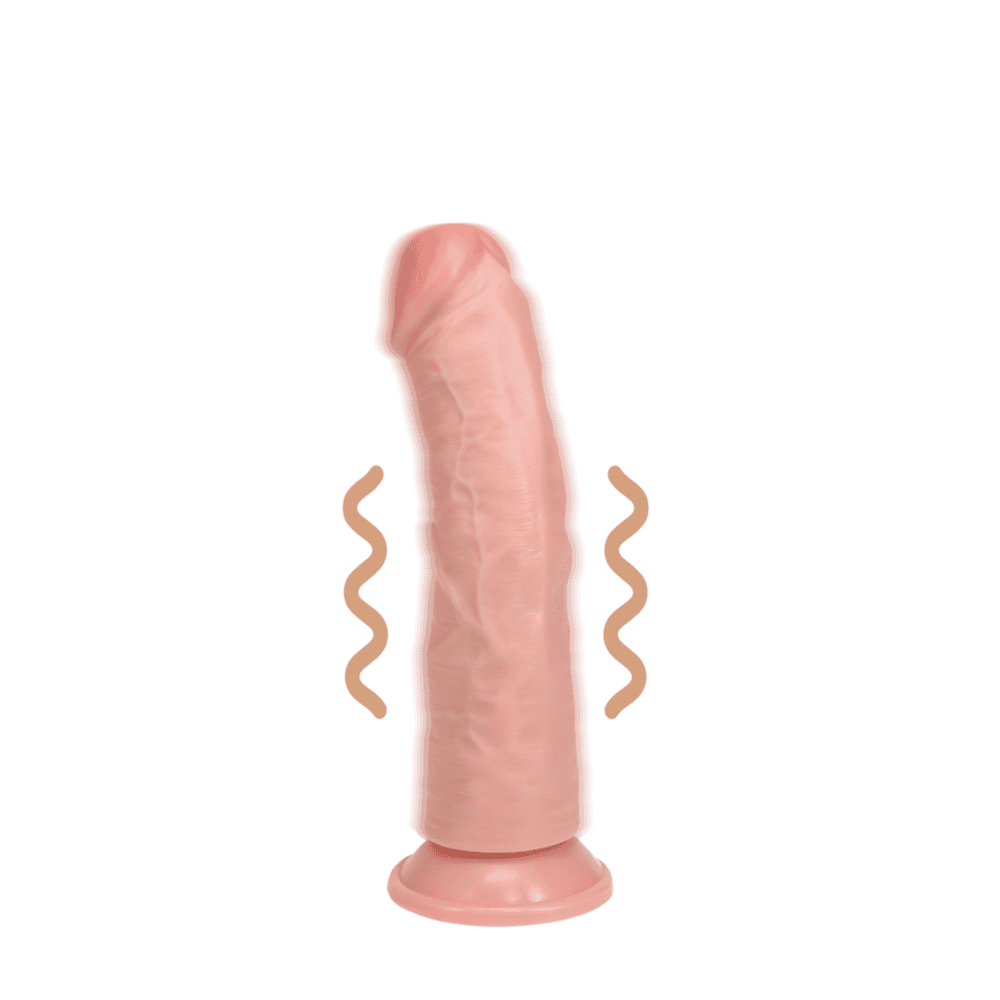 RealRock Regular Curved Cock vibrátor 15,5 cm - tělový - Image 2